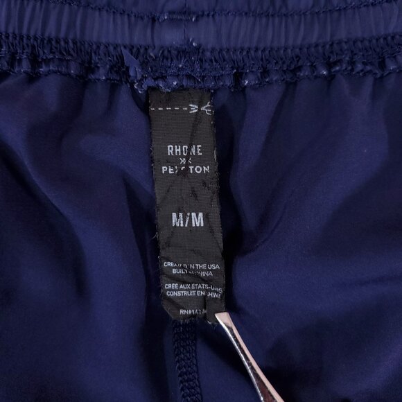 Rhone X Peloton Mens Medium Unlined Gym Training Shorts Navy Checkered Pattern - Picture 12 of 14